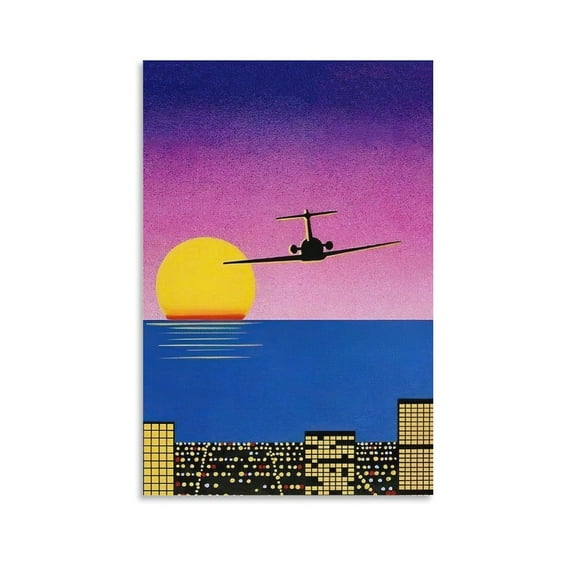 Hiroshi Nagai Plane 2 Poster Posters Art Print Wall Photo Paint Poster Hanging Picture Family Bedroom Decor Gift 20x30inch(50x75cm)