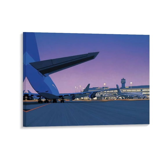 Hiroshi Nagai Plane 5 Framed Wall Art Poster Poster Decorative Painting Canvas Wall Art Living Room Posters Bedroom Painting 20x26inch(50x65cm)
