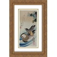 thumbnail image 1 of Hiroshige 2x Matted 16x24 Gold Ornate Framed Art Print 'Two Mandarin Ducks ', 1 of 2