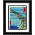 thumbnail image 1 of Hiroshige 2x Matted 20x24 Black Ornate Framed Art Print 'Amanohashidate Peninsula in Tango Province', 1 of 2