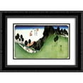 thumbnail image 1 of Hiroshige 2x Matted 24x20 Black Ornate Framed Art Print 'Ashida', 1 of 2