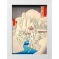 thumbnail image 1 of Hiroshige, Ando 14x18 White Modern Wood Framed Museum Art Print Titled - Mt. Haruna under Snow, 1 of 4