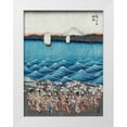 thumbnail image 1 of Hiroshige, Ando 15x18 White Modern Wood Framed Museum Art Print Titled - Opening celebration of Benzaiten III, 1 of 4