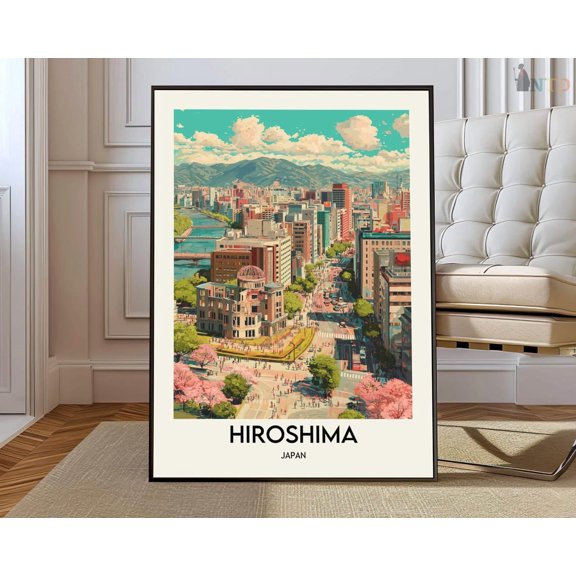 Hiroshima Peace City Poster Unframed Paper Print