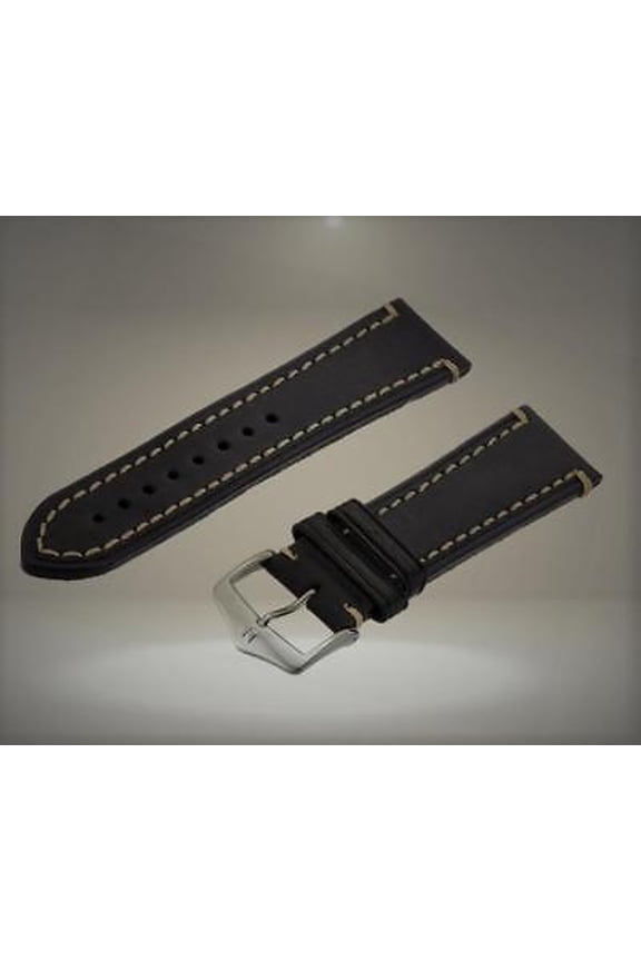 109002-50-24 24 -mm Genuine Calfskin Watch Strap
