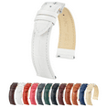 thumbnail image 1 of Hirsch Duke Alligator-Design Leather Watch Strap - White - L - 24mm - Silver Buckle, 1 of 9