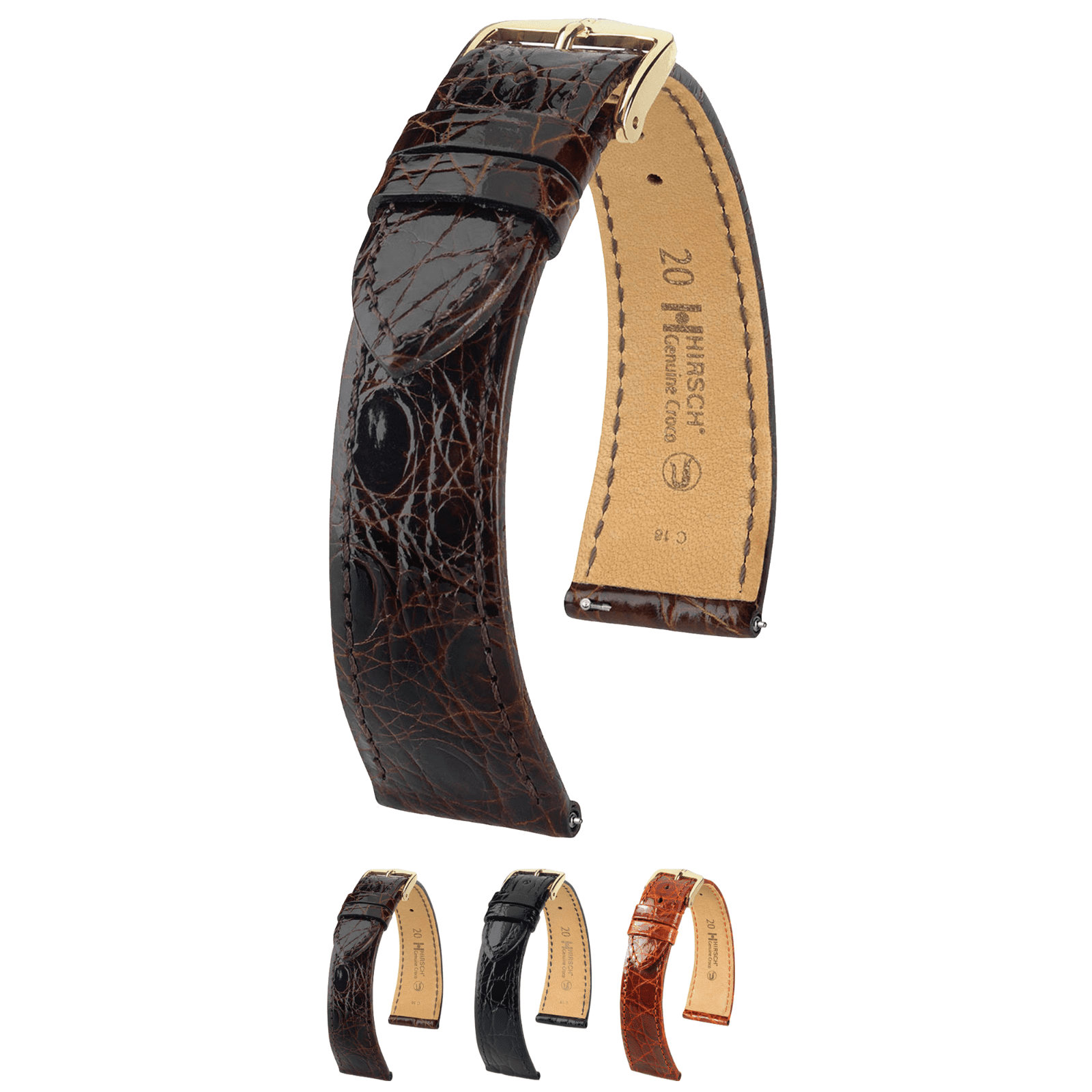 Hirsch alligator watch strap best sale