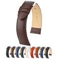 thumbnail image 1 of Hirsch Kansas Smooth Leather Watch Strap - Brown - L - 18mm - Silver Buckle, 1 of 9
