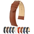 thumbnail image 1 of Hirsch Kansas Smooth Leather Watch Strap - Golden Brown - M - 14mm - Gold Buckle, 1 of 9