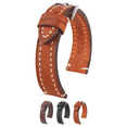 thumbnail image 1 of Hirsch Liberty Artisan Leather Watch Strap - Golden Brown - L - 20mm - Shiny Silver Buckle, 1 of 9