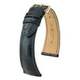 thumbnail image 1 of Hirsch London Alligator Watch Strap - Black - L - 20mm / 16mm - Shiny Gold Buckle - Alligator Leather Band, 1 of 9