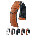 thumbnail image 1 of Hirsch Paul Embossed Leather Watch Strap - Honey - L - 20mm - Silver Buckle, 1 of 9