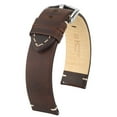 thumbnail image 1 of Hirsch Ranger Leather Watch Strap - Brown - L - 24mm - Silver Buckle, 1 of 9