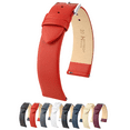 thumbnail image 1 of Hirsch Toronto Leather Watch Strap - Red - M - 18mm - Silver Buckle, 1 of 9
