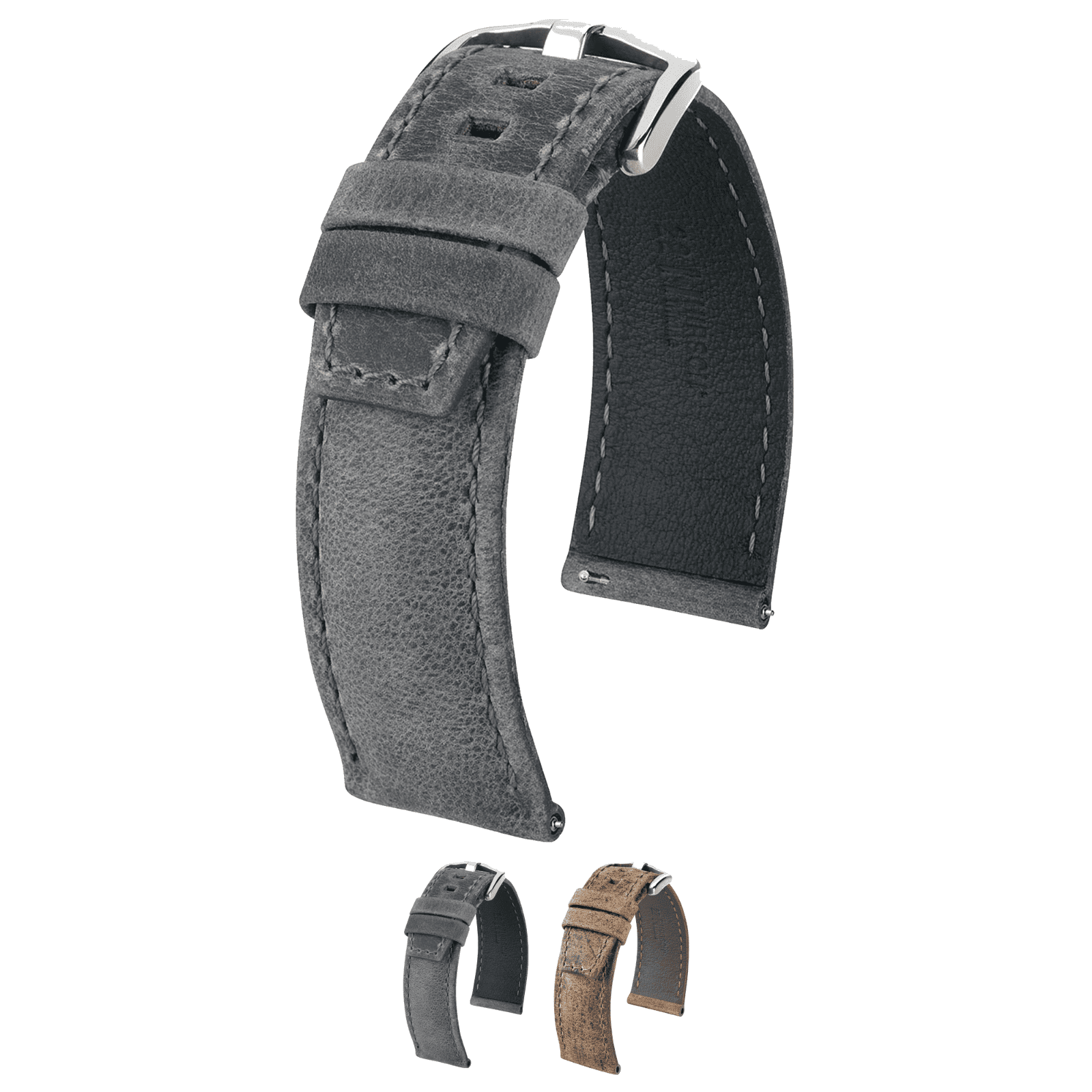 Hirsch Tritone South African Kudu Antelope Leather Watch Strap