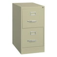 thumbnail image 1 of Hirsh 2 Drawer Letter Locking Metal Vertical File Cabinet, 22" Deep, Putty, 1 of 15
