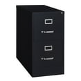 thumbnail image 1 of Hirsh 2 Drawer Letter Locking Metal Vertical File Cabinet, 26.5" Deep, Black, 1 of 9