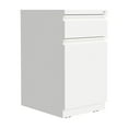 thumbnail image 1 of Hirsh 20" Deep Mobile File Cabinet 2 Drawer with XL Backpack Drawer, Letter Width, White, 1 of 16