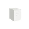 thumbnail image 1 of Hirsh 20" Deep Mobile Pedestal File Cabinet 2 Drawer Box-File, Letter Width, White, 1 of 5