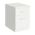 thumbnail image 1 of Hirsh 20" Deep Mobile Pedestal File Cabinet 2 Drawer Box-File, Letter Width, White, 1 of 5