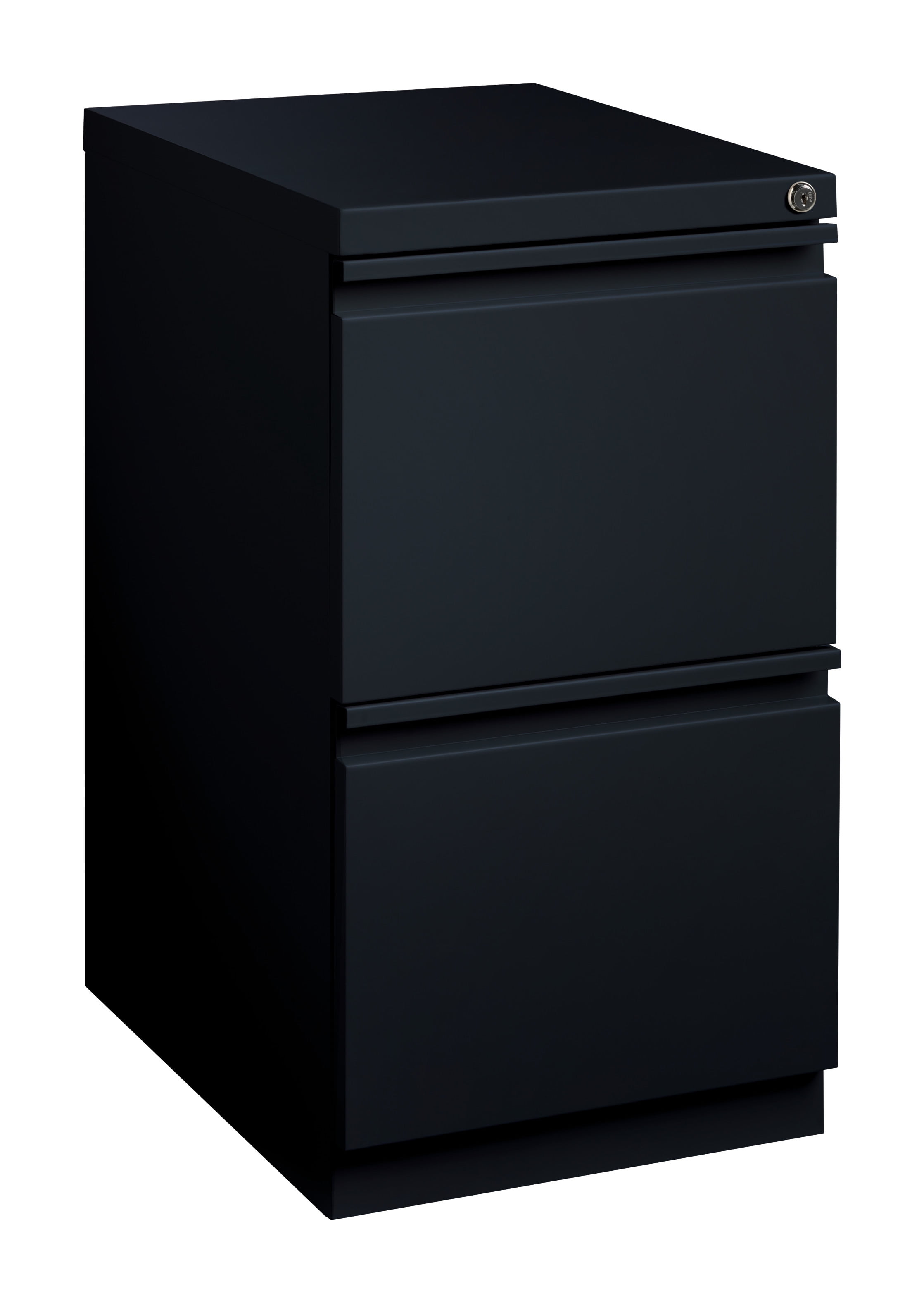 Hirsh 20" Deep Mobile Pedestal File 2 Drawer FileFile, Letter Width, Black