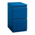 thumbnail image 1 of Hirsh 20" Deep Mobile Pedestal File Cabinet 2 Drawer File-File, Letter Width, Blue, 1 of 6