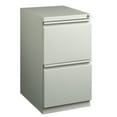 thumbnail image 1 of Hirsh 20" Deep Mobile Pedestal File Cabinet 2 Drawer File-File, Letter Width, Gray, 1 of 7