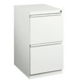 thumbnail image 1 of Hirsh 20" Deep Mobile Pedestal File Cabinet 2 Drawer File-File, Letter Width, White, 1 of 17