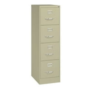 Hirsh 22-in Deep Metal 4 Drawer Letter Width Vertical File Cabinet Putty/Beige