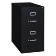 thumbnail image 1 of Hirsh 25" Deep 2 Drawer Letter Width Metal Vertical File Cabinet, Commercial Grade, Black, 1 of 8