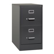 Hirsh 26.5-in Deep 2 Drawer Metal Letter Width Vertical File Cabinet in Charcoal CA3