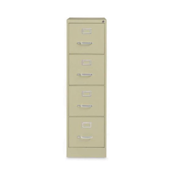 Hirsh 26.5 in Deep 4 Drawer Vertical Letter File Cabinet in Putty