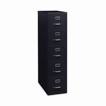 Hirsh 26.5-in Deep Metal 5 Drawer Letter Width Vertical File Cabinet Black