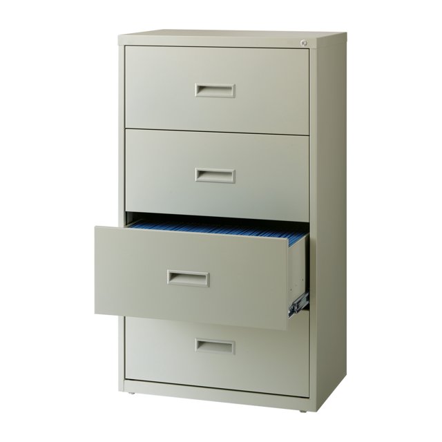 Hirsh 30 Inch Wide 4 Drawer Metal Lateral File for Home and