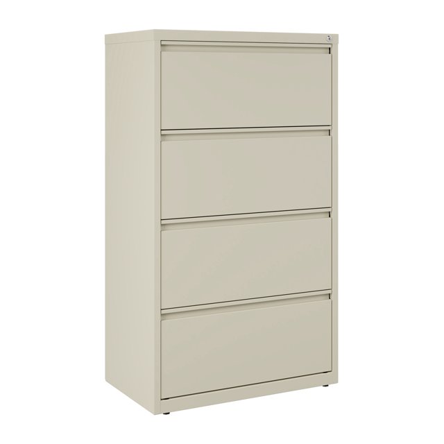 Hirsh 30 Inch Wide 4 Drawer Metal Lateral File for Home and