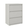 thumbnail image 1 of Hirsh 30 Inch Wide 3 Drawer Metal Lateral File Cabinet for Home and Office, Holds Letter, Legal and A4 Hanging Folders, Gray, 1 of 6
