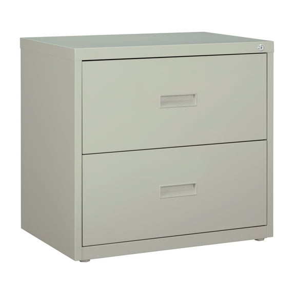 Hirsh 30-in Wide HL1000 Series Metal 2 Drawer Lateral File Cabinet Light Gray