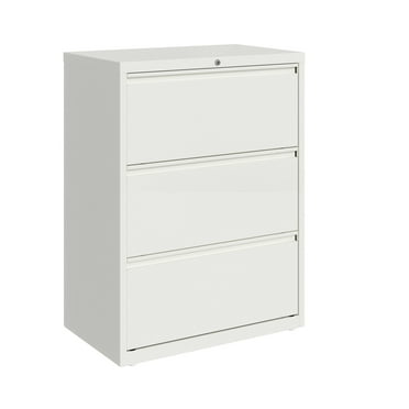 Hirsh 30-in Wide HL10000 Series 3 Drawer Metal Lateral File Cabinet White