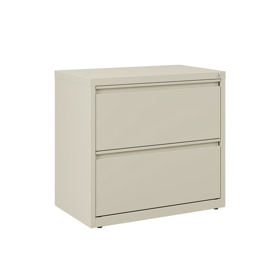 Hirsh 30 inch Wide 2 Drawer Metal Lateral File Cabinet for Home and Office, Holds Letter, Legal and A4 Hanging Folders, Putty