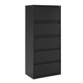 thumbnail image 1 of Hirsh 30 inch Wide 5 Drawer Metal Lateral File Cabinet for Home and Office, Holds Letter, Legal and A4 Hanging Folders, Black, 1 of 11