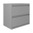 thumbnail image 1 of Hirsh 30 inch Wide 2 Drawer Lateral 101 File Cabinet for Home or Office, Silver, 1 of 14