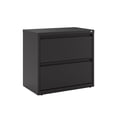 thumbnail image 1 of Hirsh 30 inch Wide 2 Drawer Metal Lateral File Cabinet for Home and Office, Holds Letter, Legal and A4 Hanging Folders, Black, 1 of 14