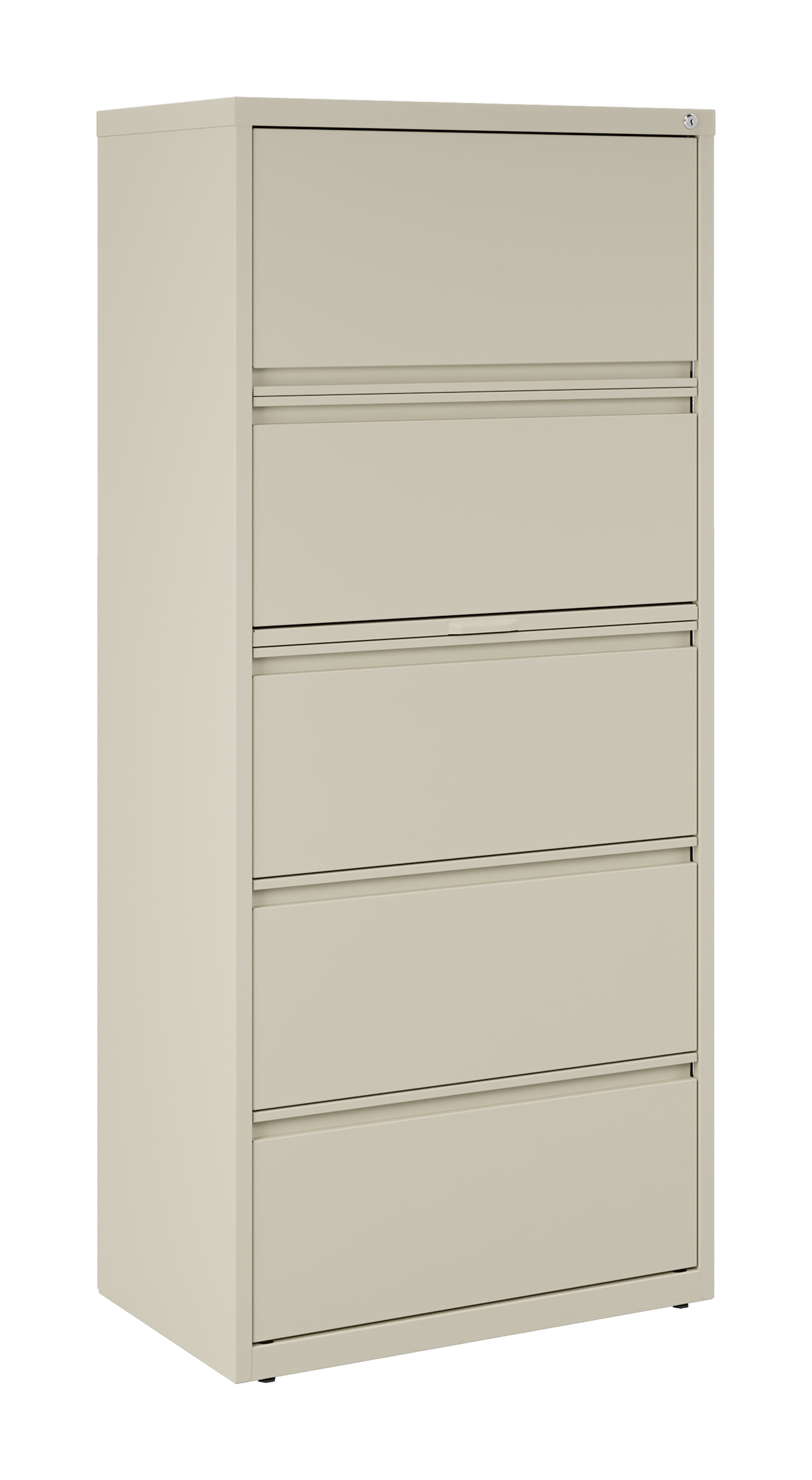Hirsh 30 inch Wide 5 Drawer Metal Lateral File for Home and