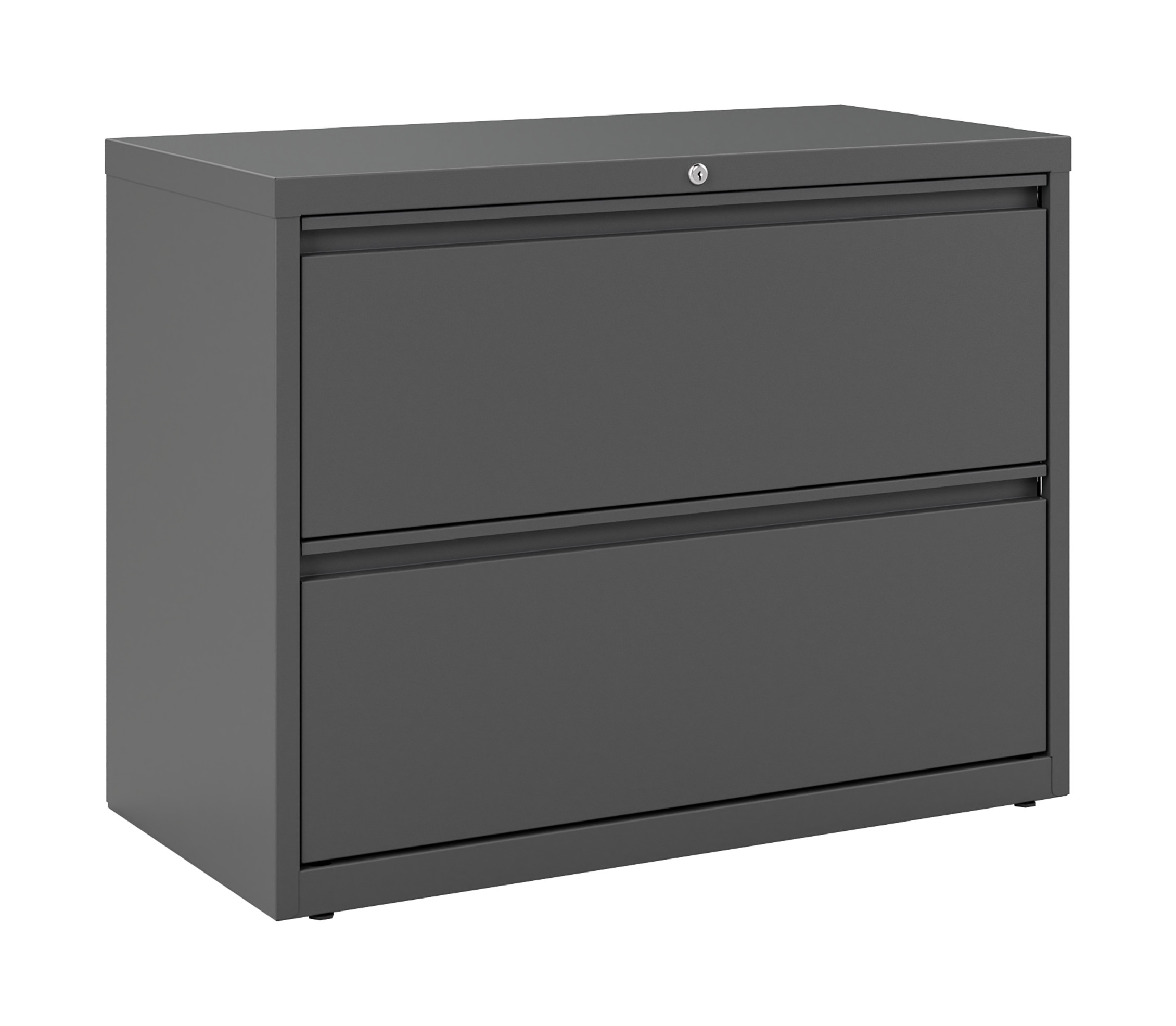 Hirsh 36 Inch Wide 2 Drawer Metal Lateral File Cabinet for Home and Office, Holds Letter, Legal and A4 Hanging Folders, Charcoal - image 1 of 6