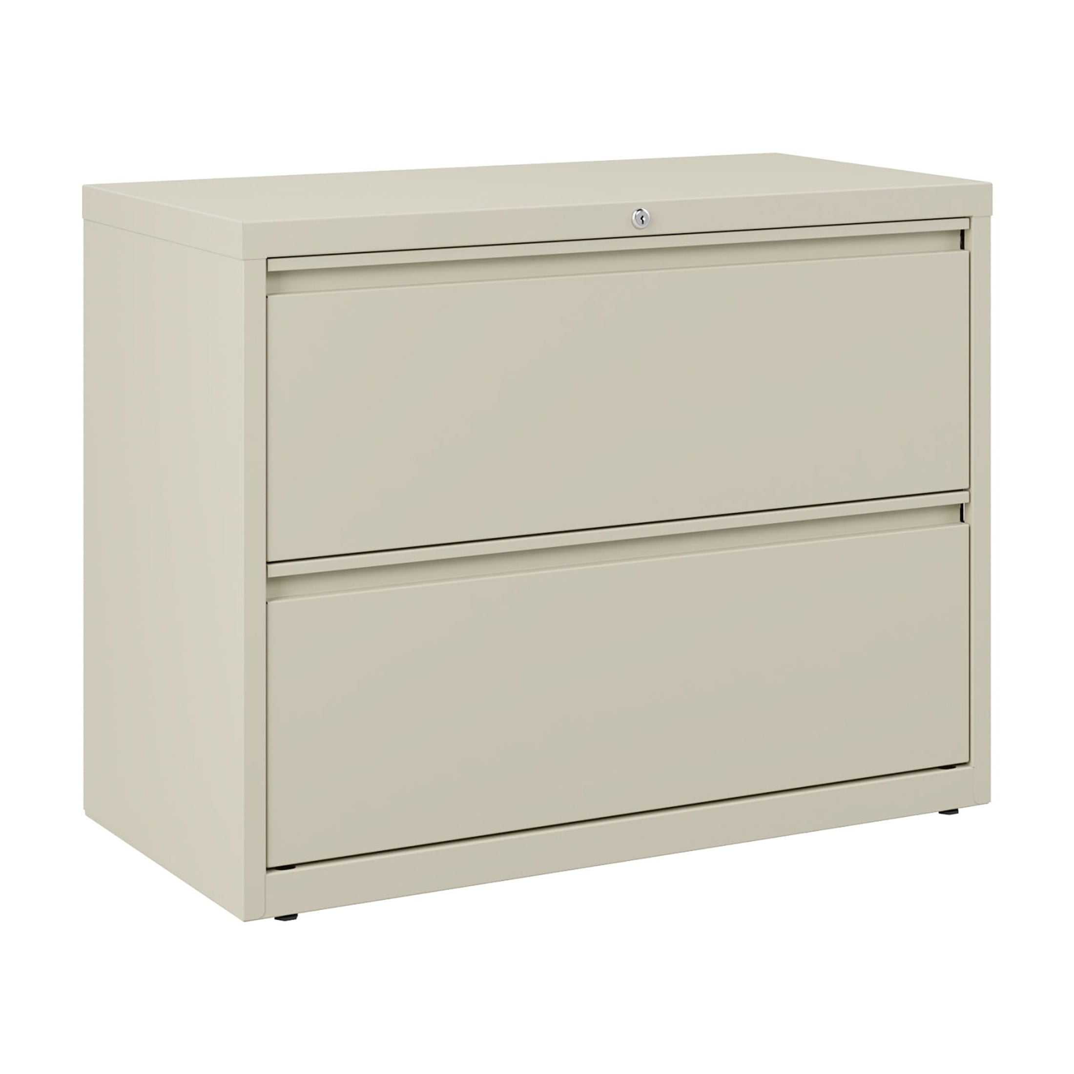 Hirsh 36 Inch Wide 2 Drawer Metal Lateral File Cabinet for Home and Office, Holds Letter, Legal and A4 Hanging Folders, Putty