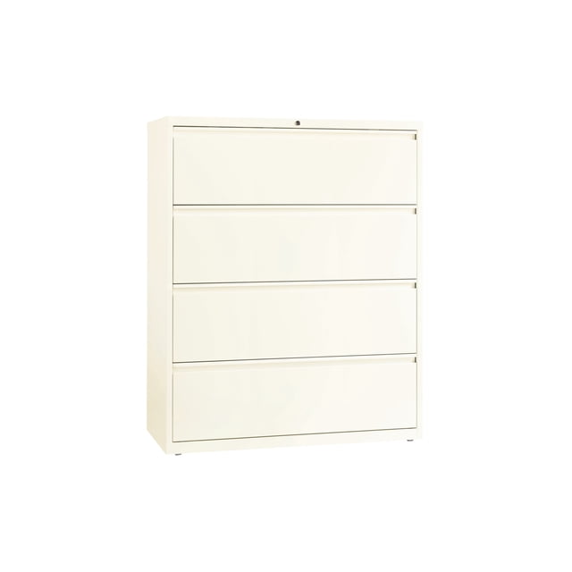 Hirsh 42 Inch Wide 4 Drawer Metal Lateral File Cabinet for Home and Office, Holds Letter, Legal and A4 Hanging Folders, Cloud