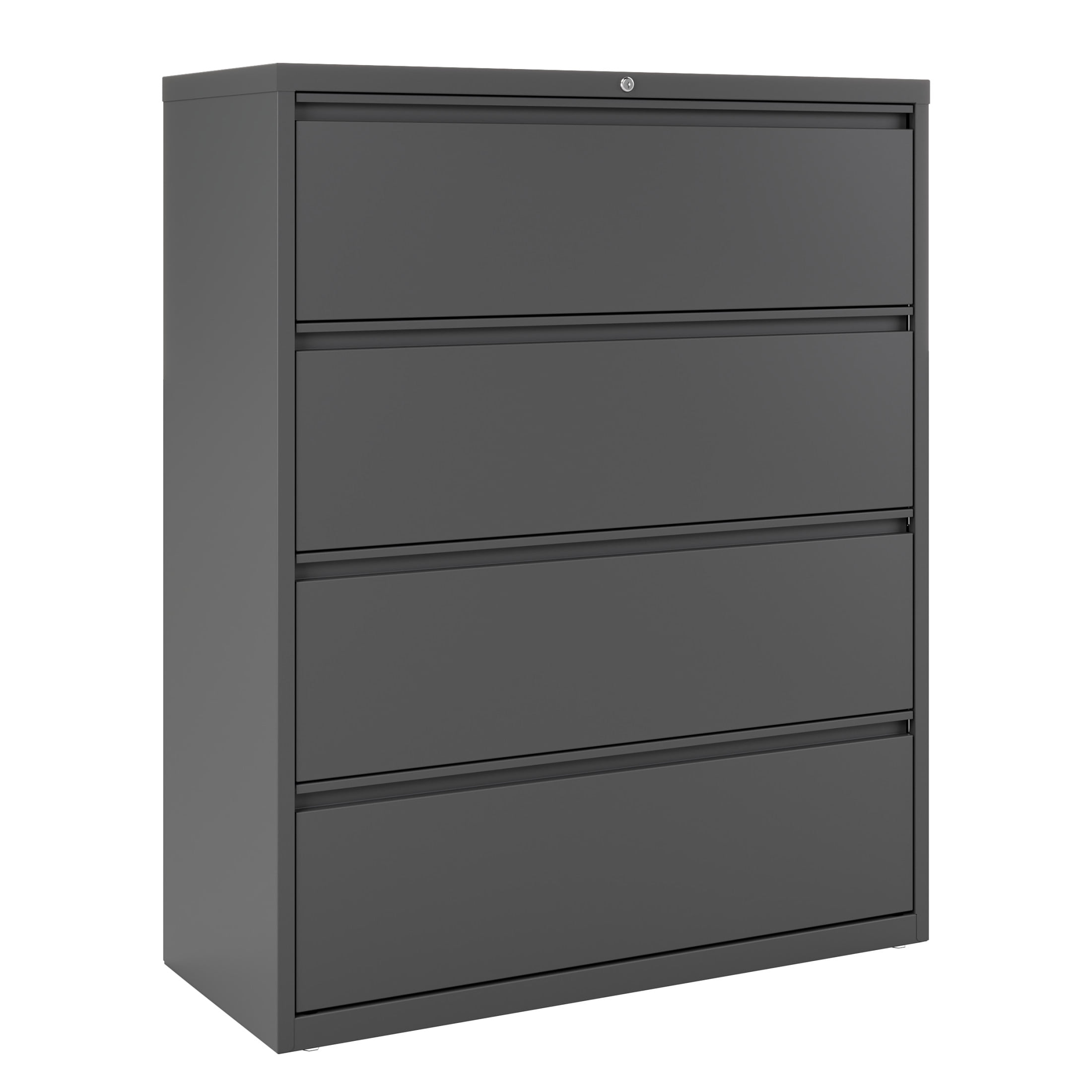 Charcoal 4 Drawer Lockable Fire Resistant Lateral File Cabinet