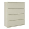 thumbnail image 1 of Hirsh 42 inch Wide 4 Drawer Metal Lateral File Cabinet for Home and Office, Holds Letter, Legal and A4 Hanging Folders, Putty, 1 of 6