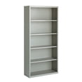 thumbnail image 1 of Hirsh 5 Shelf Metal Bookcase, 72in. Height, Gray, 1 of 6