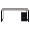 thumbnail image 1 of Hirsh Holden 59"x30" Rectangular Desk and Pedestal in Gray Elm Black, 1 of 1